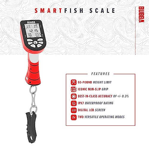 BUBBA Digital Fish Scale 60lb Capacity Tournament-Grade Weighing Tool