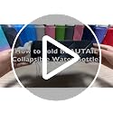 BEAUTAIL Collapsible Water Bottle 21oz with Pink, Blue, Dark Blue & Black Variants
