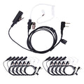 K-Storm 10-Pack Radio Acoustic Tube Earpiece for Kenwood Walkie Talkies