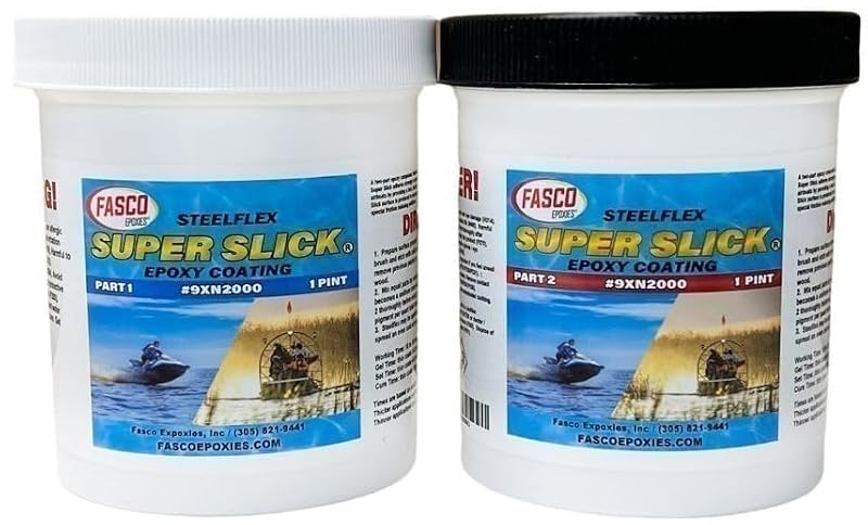 Marine Epoxy Bottom Coating Quart Kit - Ultra-Slick Friction-Reducing Marine Finish