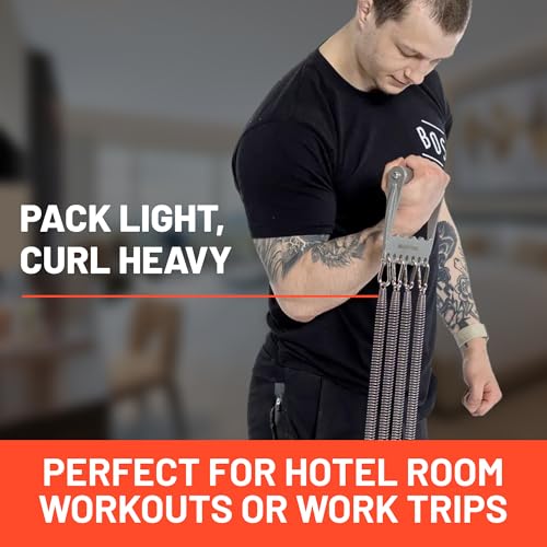 Adjustable Resistance Chest Expander for Men - Portable Upper Body Workout Equipment