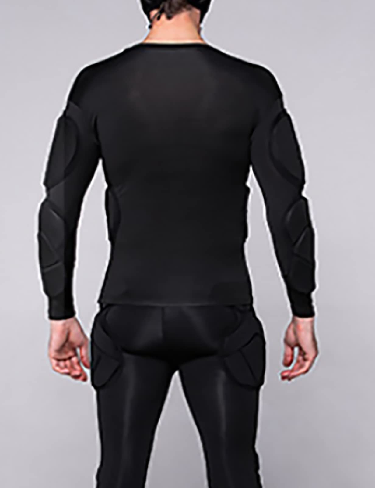 Jellybro Men's Padded Football Protecitve Gear Set Training Suit Rib Protector