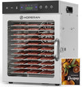 12-Tray Food Dehydrator Machine for Jerky, Fruit, Herbs & Pet Treats – Silver