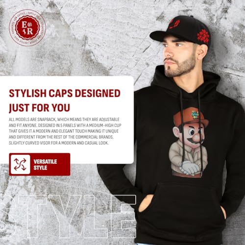 Suelita Baseball Cap for Men & Women - Adjustable Snapback Hat - Black Variation
