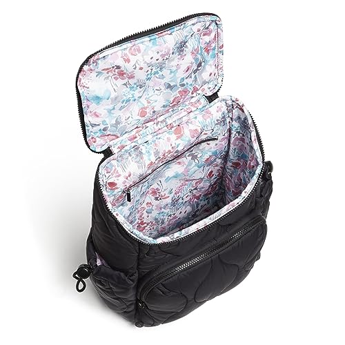 Vera Bradley Featherweight Backpack - One Size Black - Lightweight Recycled Fabric