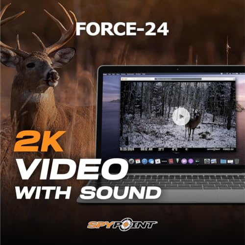 SPYPOINT FORCE-24 2-Pack No Cellular Trail Camera with Night Vision & 2K Video