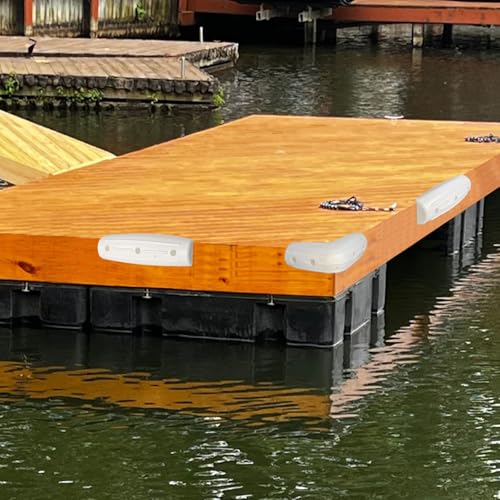 White Boat Dock Bumpers 6 Pack - Soft UV-Resistant Marine Fender for Docking