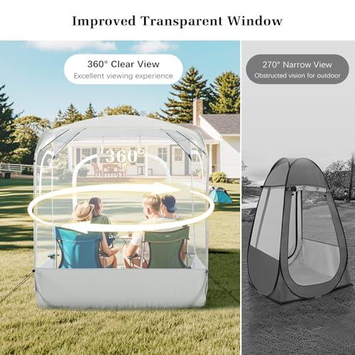 Beige 4-Person Raynesys Pop Up Bubble Tent - Spacious Outdoor Sports & Camping Shelter