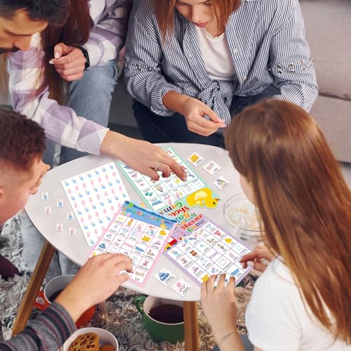 Baby Shower Bingo Game Cards Bilingual Spanish & English Party Supplies