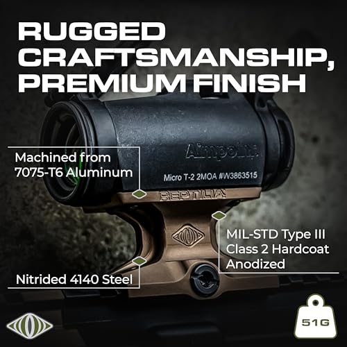 Reptilia Dot Mount for Aimpoint Micro Lower 1/3 FDE - 39mm Height