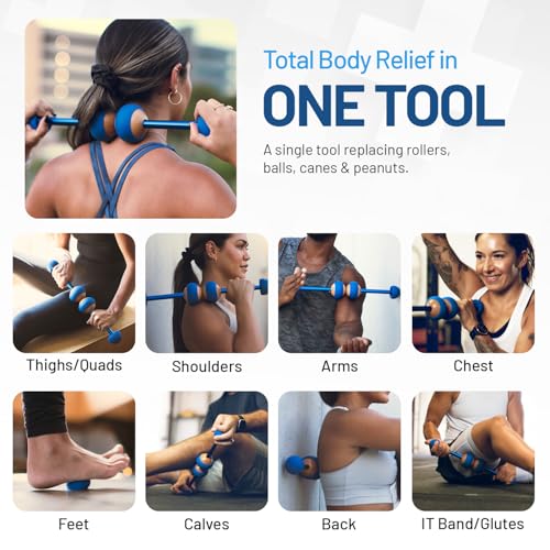 Deep Tissue Muscle Roller Stick for Trigger Point & Myofascial Release