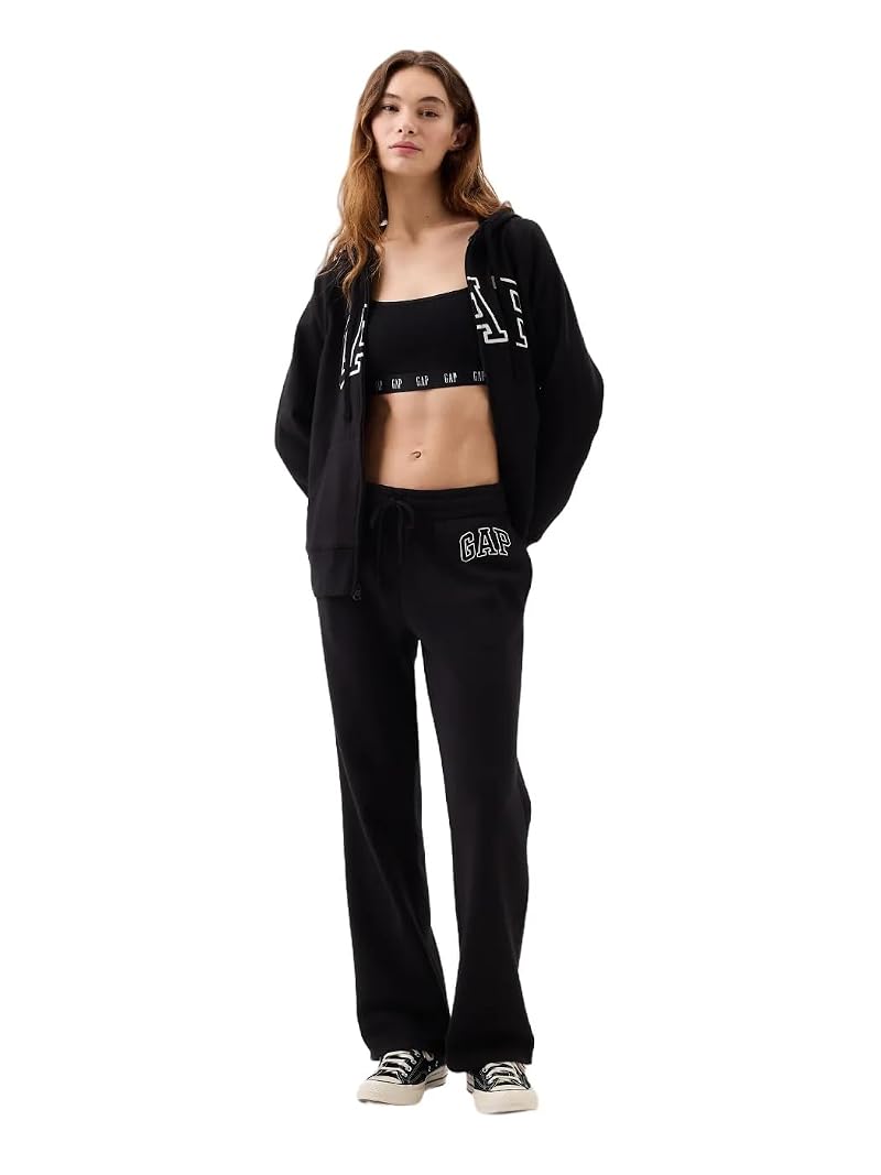 Gap Women's Heritage Boot Cut Jogger True Black Medium