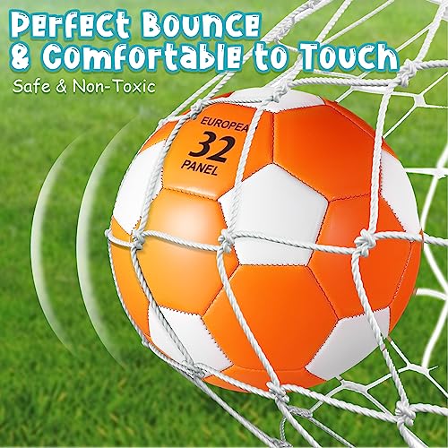 Libima 12 Pcs Colorful Size 4 Soccer Balls with Pump - Official Match Size