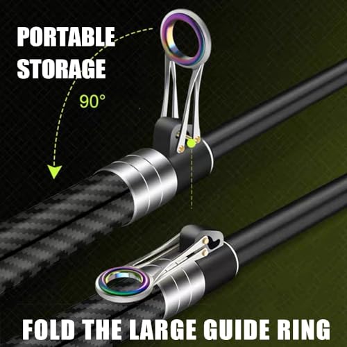 16.4 ft Telescopic Surf Fishing Rod Carbon 1-7oz 15-40lb Spinning Lake Beach