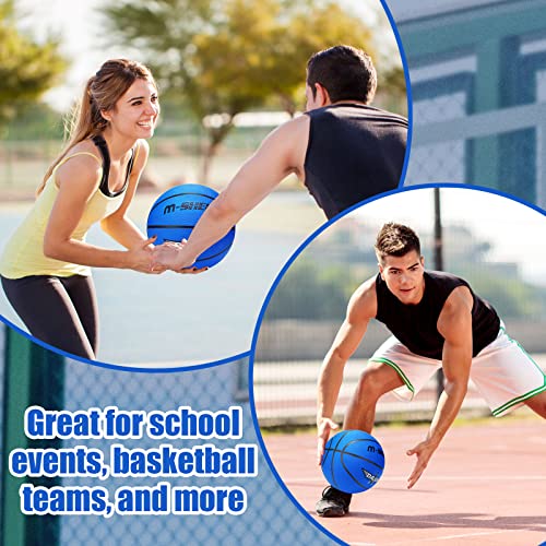 12 Pack Official Size 29.5-Inch Rubber Basketballs with Pump - Indoor & Outdoor Play