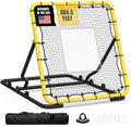 Baseball Rebounder Net 4x4.5ft with Spare Net and Adjustable Angles - Solo Practice
