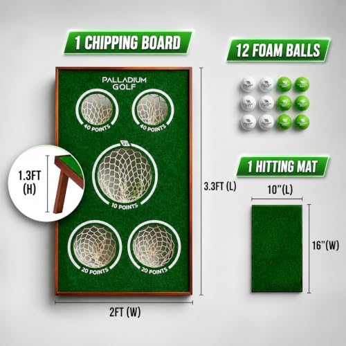 Golf Chipping Game Board Set - Indoor & Outdoor Short Game Practice