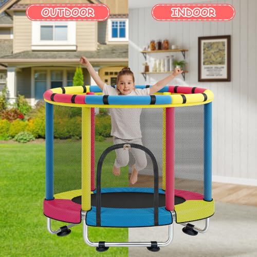 47-Inch Kids Indoor and Outdoor Trampoline for Toddlers ages 1-8