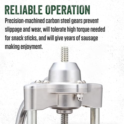 LEM 5lb Sausage Stuffer - Stainless Steel Meat Filling Machine with Clamps & Tubes - Variation of THIS listing