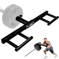 Yes4All Red Viking Shoulder Press Landmine Attachment - Weightlifting Handle Fits 2-Inch Olympic Bars Works Shoulders Chest Abs Back Thigh & Other Muscles Includes Collars T Bar Row Attachment Handle