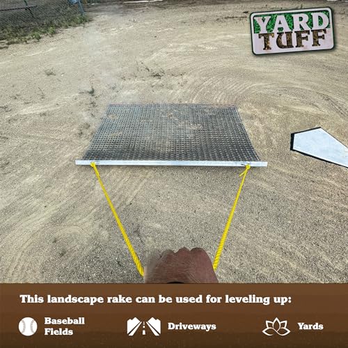 Yard Tuff Heavy-Duty Steel Mesh Drag Mat for Lawn & Surface Leveling