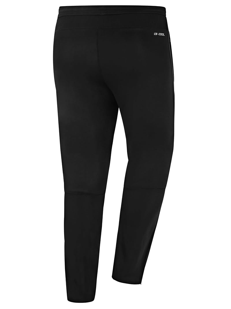 Capelli Sport Men’s Sweatpants - Uptown Gym Training Joggers with Zipper Pockets (Black/White, Medium)