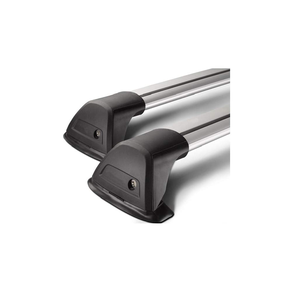 YAKIMA, FlushBar Crossbar with Integrated Towers for Roof Rack Systems (1 Bar), Silver, X-Small