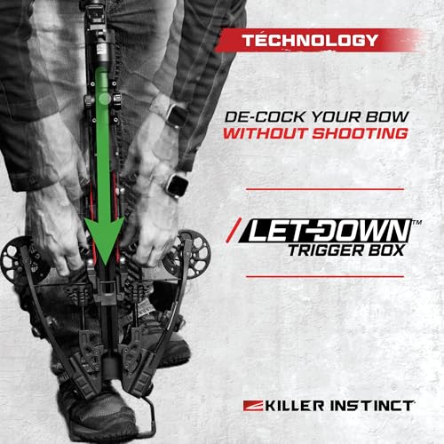 Killer Instinct LOGIX 435 Crossbow Kit 435 FPS 210 LB Draw, Scope & De-Cocking