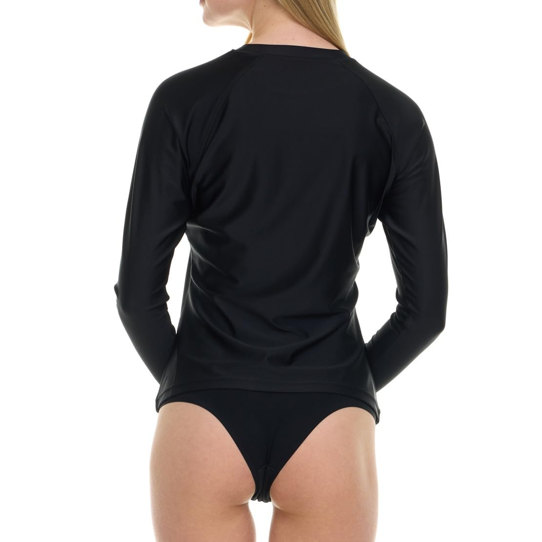 Hurley Rash Guard for Women, Womens Rash Guard Long Sleeve Shirts, Rashguard Swim Shirt Women UPF 50+ SPF & UV Protection Black