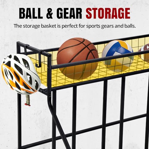 4 Bike Floor Stand Rack for Garage Indoor & Outdoor Bicycle Storage