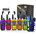 Topsung Long Range Walkie Talkies for Adults with Earpieces - Blue, Green, Orange, Violet, Red, Yellow