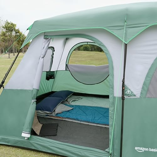 8 Person Camping Tent with Rainfly - Weather-Resistant, Quick Setup