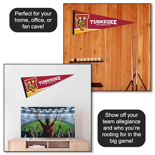 Tuskegee University Golden Tigers Pennant Flag - 12x30 Inch College Banner for Home or Office