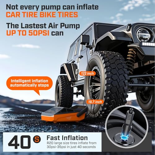 Electric Pump for Inflatable Paddle Boards & Water Sports - Orange Variation