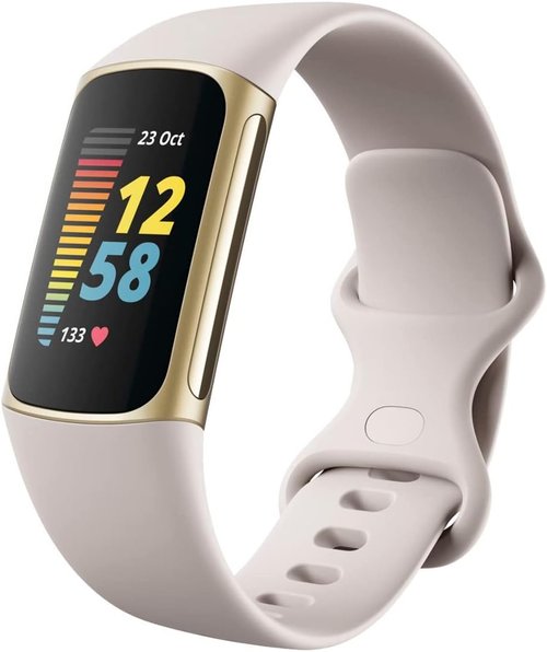 Fitbit Charge 5 Fitness & Health Tracker - Built-In GPS, Stress Management, Sleep Tracking | One Size (S & L Bands Included)