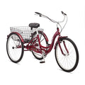 Schwinn Meridian Adult Tricycle Black Cherry 26-Inch Single-Speed Cruiser