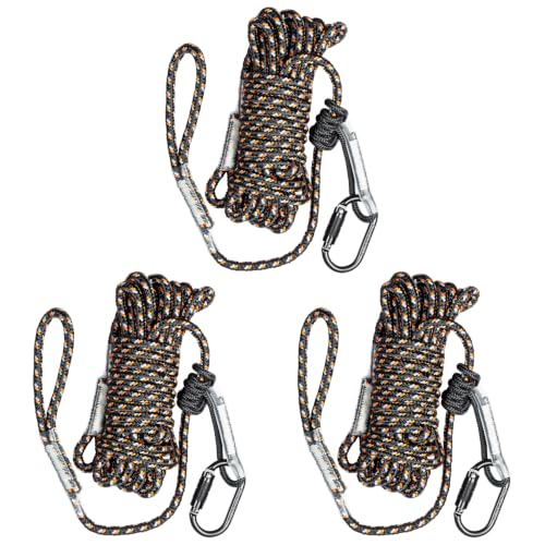 Malta Hunting 30-Foot Reflective Safety Rope - Pack of 3 Fall Protection Lifelines