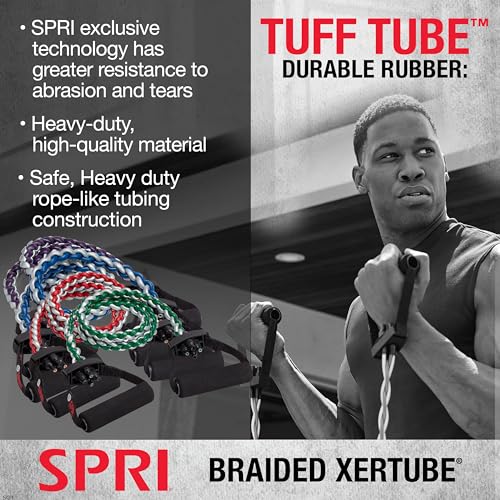 Heavy SPRI Braided Xertube Resistance Band - Full-Body Workout Tool