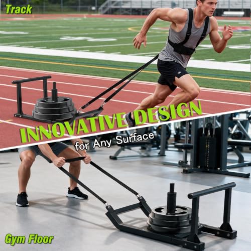 GanFindX Weight Sled, Workout Sled for Athletic Fitness Strength