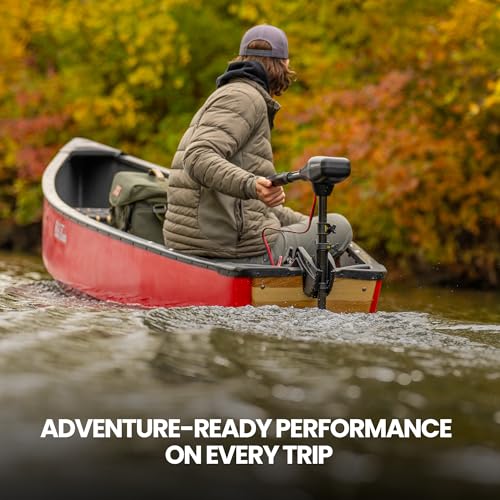 Saltwater Transom Mounted Thrust Trolling Motor - 55Lb with LED Battery Indicator - Newport NV-Series - Variation: Motor / 55Lb Thrust