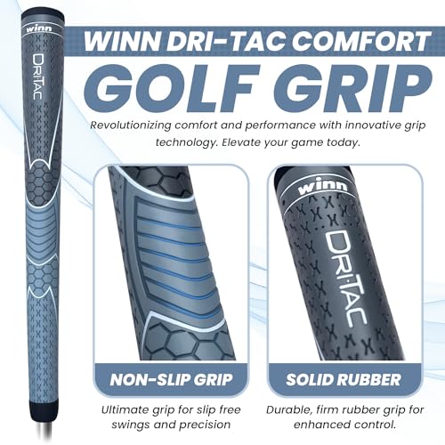 Titanun Oversize Dri-Tac Golf Grip - Non-Slip, Cushioned Moisture-Wicking, Shock Absorption, 13 Pieces