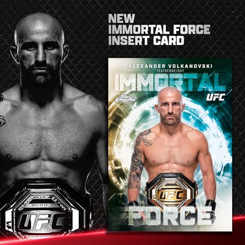 2026 Topps Chrome UFC Trading Card Mega Box Factory Sealed