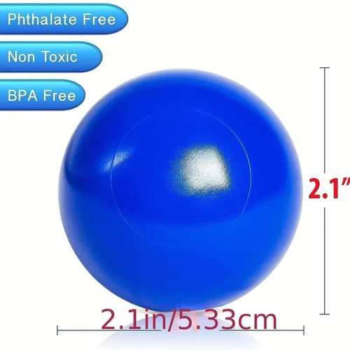 Ball Pit Balls by [Brand Name] - Crush Proof Plastic for Toddlers | 100 Pcs, 5.6 cm with Mesh Bag