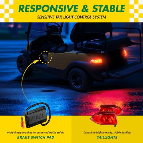 Golf Cart LED Light Kit for Club Car Precedent 2004-Up - Easy Install