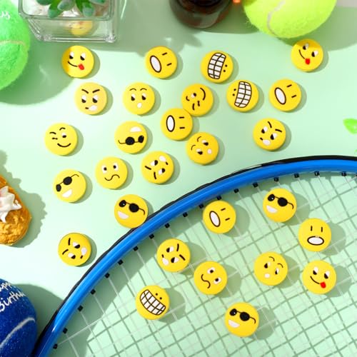 Silicone Tennis Vibration Dampeners Set - 30 Assorted Racket Accessories