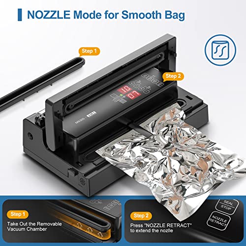 MAGIC SEAL Commercial Dual Mode Vacuum Sealer for Food & Mylar Bags