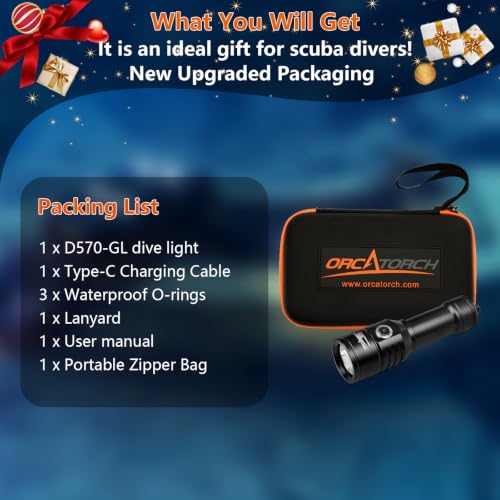 2-in-1 Dive Light with 1500 Lumens and 1000m Green Signal Beam for Underwater Communication