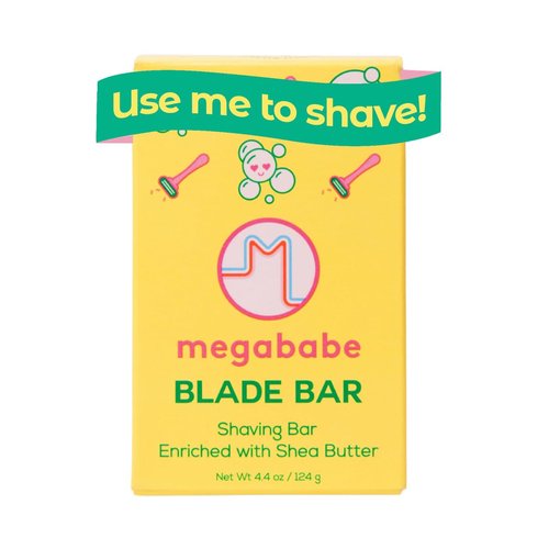 Megababe Blade Bar - Hydrating Shaving Bar with Shea Butter for All Skin Types | 4.4 oz