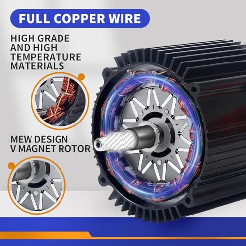 Kunray KR5V V2 72V 5000W Brushless DC Electric Motor for E-Bikes & Scooters