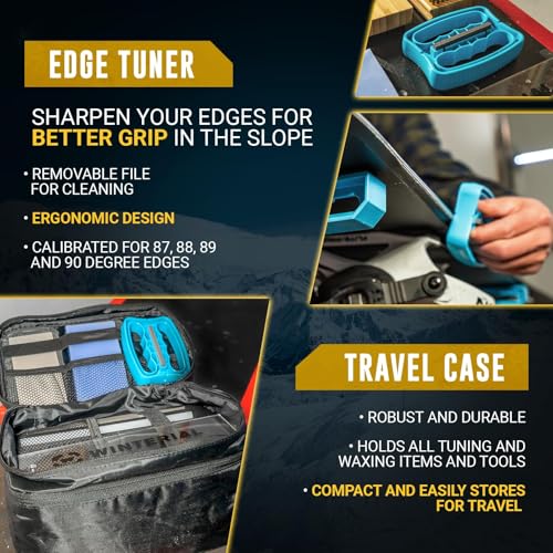 Winterial Regular Snowboard & Ski Tuning Kit with Iron & All-Temp Wax